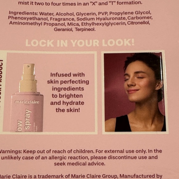 Marie Claire Ultra Glow Setting Spray - 5 oz - Picture 5 of 8